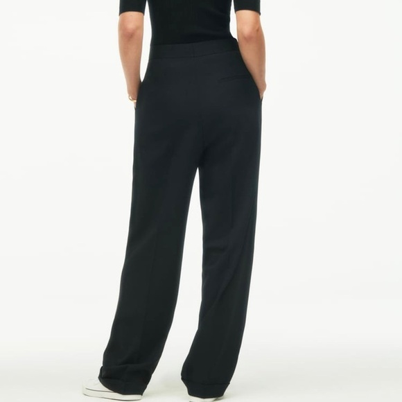 Zara Emmanuelle Alt Collab Into the Classics Pleated Black Pants Wool Blend RARE - Picture 2 of 14